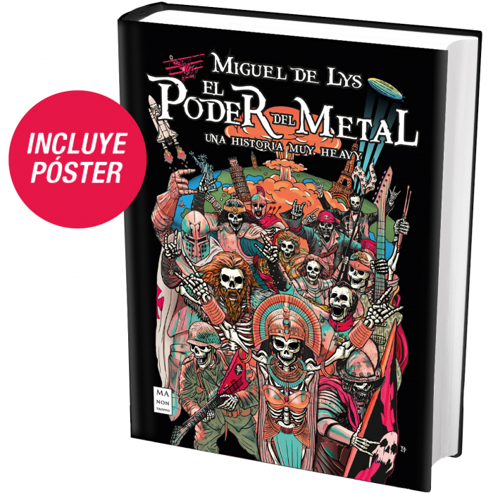 Poder del Metal Mockup Libro solo Pegatina Poster SIN PREVENTA